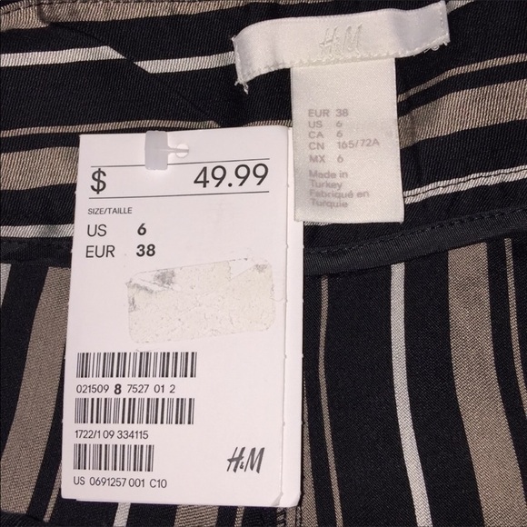 NWT H&M High Waisted Strap Pants Size 6 - Picture 5 of 6